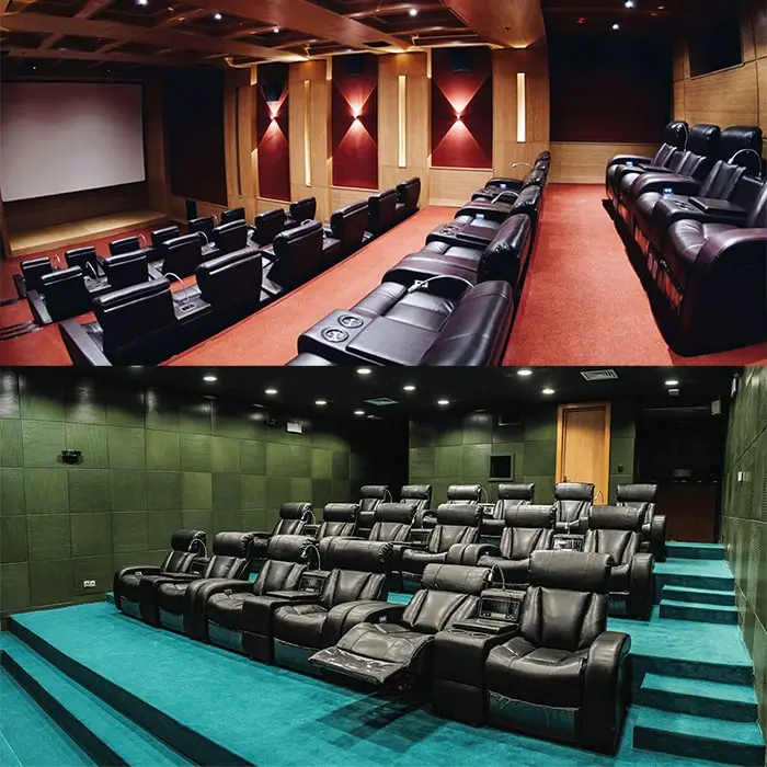 صندلی سینمای خانگی مدل DELUX اجرا شده در پروژه
