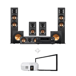 باندل نقره‌ای نیمه‌حرفه‌ای مناسب اتاق سینما Yamaha/Klipsch