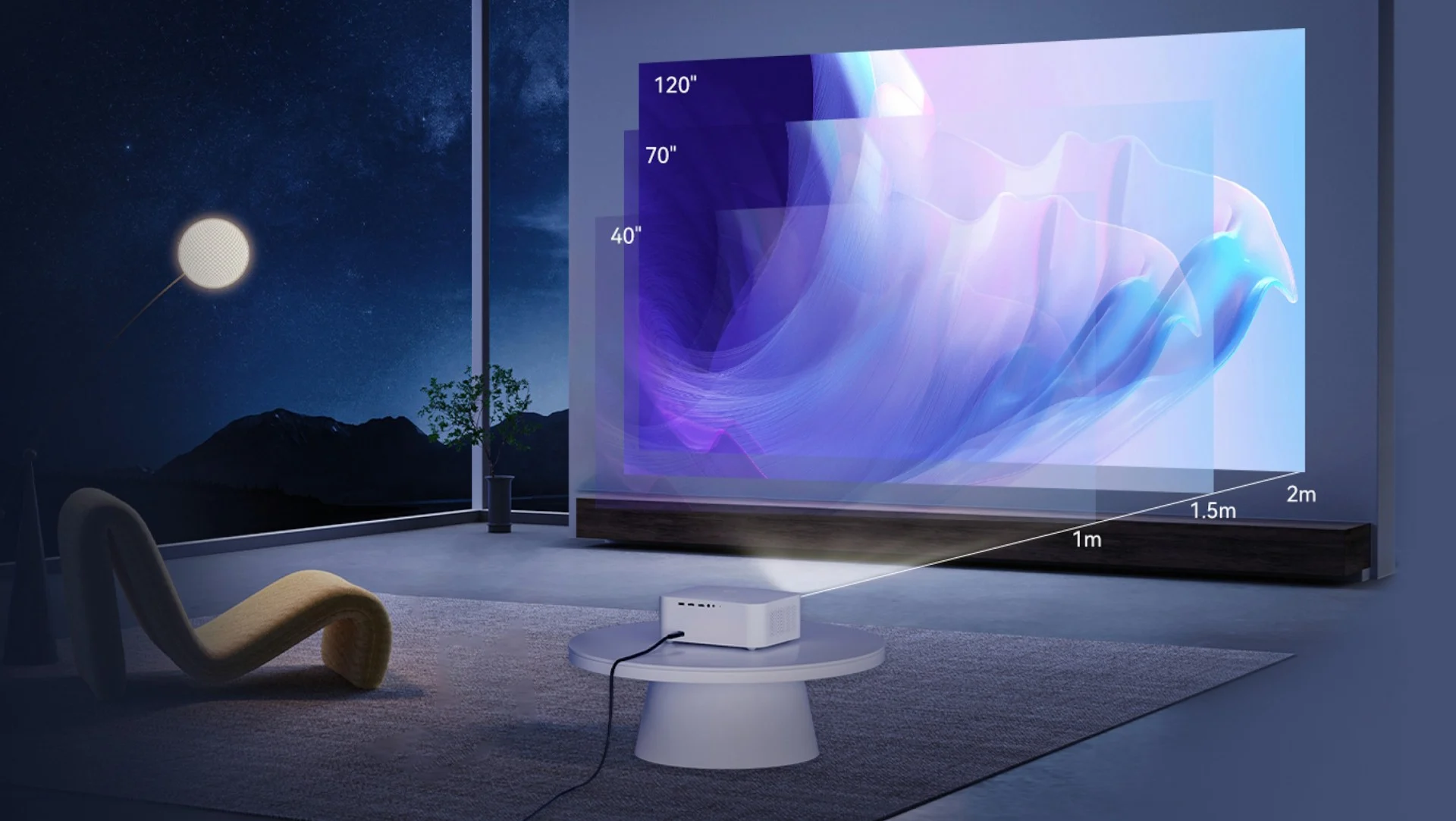 ویدئو پروژکتور ونبو  WANBO X2 Pro، با وایرلس داخلی ، بلوتوث 5.0، اندروید 9.0  و رزولوشن HD و شدت روشنایی 450 انسی لومن