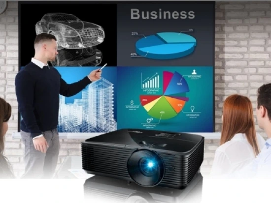 ویدئو پروژکتور OPTOMA W400LVe مناسب فضاهای کاری، اتاق جلسات و مراکز آموزشی با قابلیت اتصال قلم